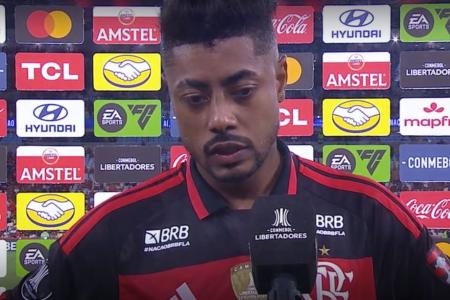 Bruno Henrique lamenta eliminação do Flamengo na Libertadores
