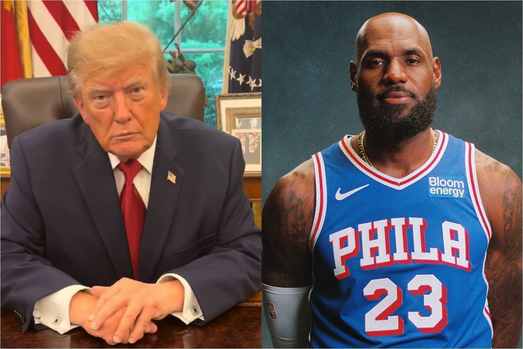 Trump detona ‘rival’ LeBron James por atitude durante hino nacional; astro responde