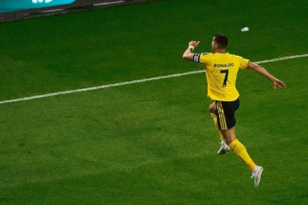 Cristiano Ronaldo comemora gol pelo Al-Nassr • Divulgação/alnassr