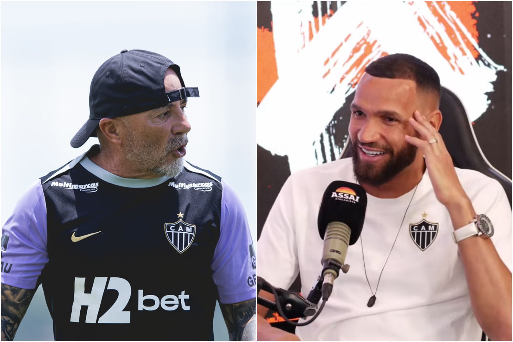 Everson revela bronca em episódio inusitado com Sampaoli no Atlético: 'Conserta ele'