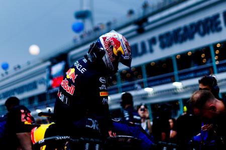 Max Verstappen em ação pela Red Bull no GP de Singapura