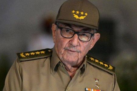 O ex-presidente de Cuba Raúl Castro, em Santiago de Cuba, 1 de janeiro de 2019