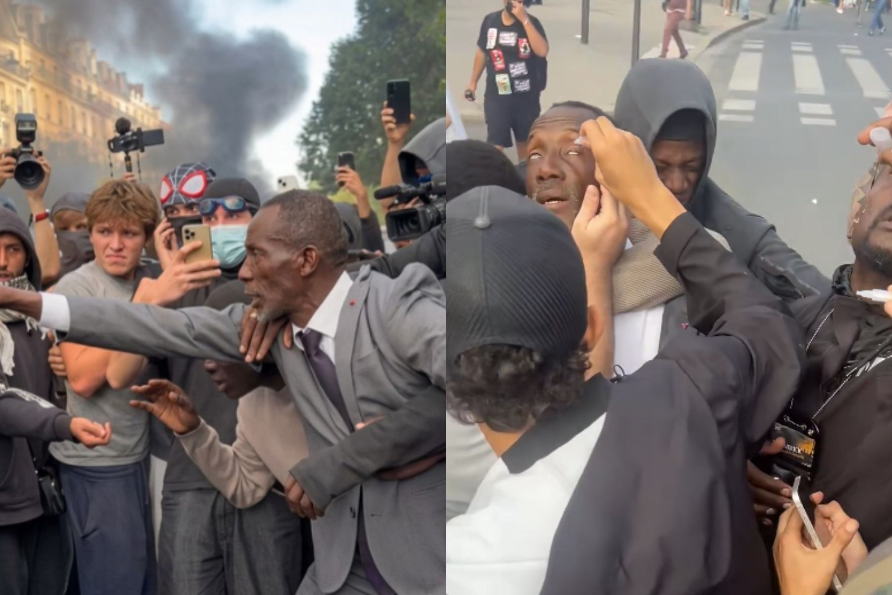 Protestos na França: prefeito de cidade próxima de Paris é atingido por gás ao participar de protesto de estudantes