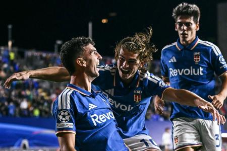 Como comemora gol na Champions League • Divulgação/Como1907