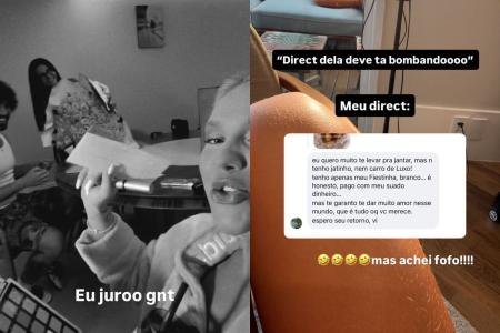 Virginia expôs cantada que recebeu • Reprodução/Redes Sociais