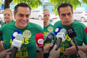Domingos Sávio diz chegar 'vitorioso' à urna e reclama de filas em Divinópolis-MG