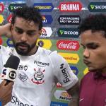 Heróis do Corinthians, Bidu e Kaio César desabafam após vitória: 'Nosso time merece'