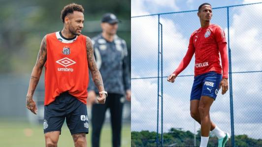 Neymar e Luciano Juba estarão em ação em Santos x Bahia