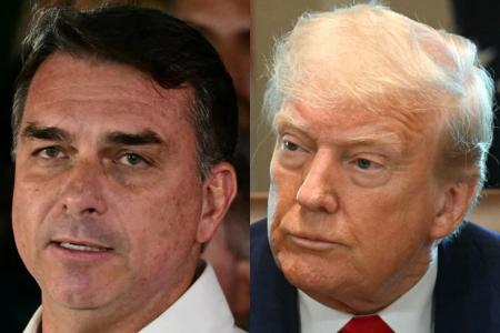 Flávio Bolsonaro e Donald Trump