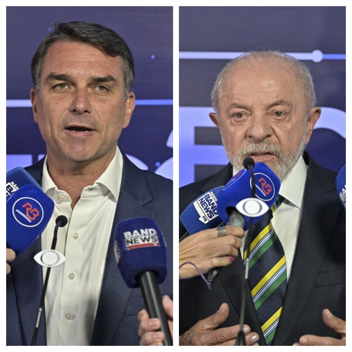 Veja o que Flávio Bolsonaro e Lula falaram sobre as estratégias para o debate deste domingo
