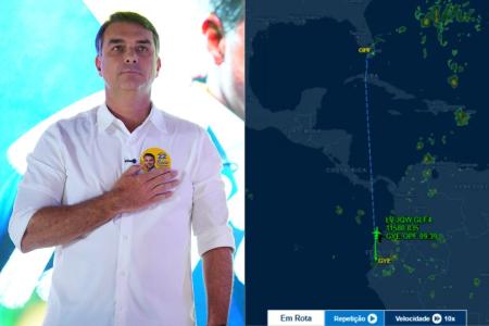 Fuga de Flávio avião em que senador estaria deixa Equador e segue para Miami, aponta site