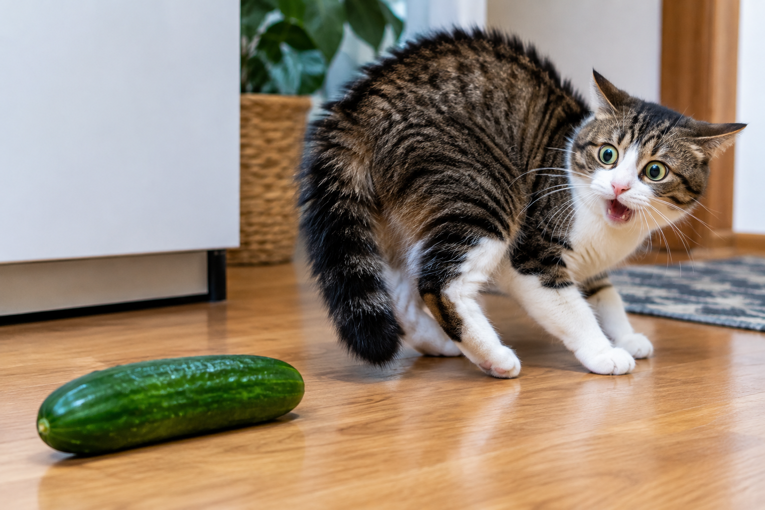 Gatos realmente têm medo de pepinos? Veterinários explicam o que está por trás da reação