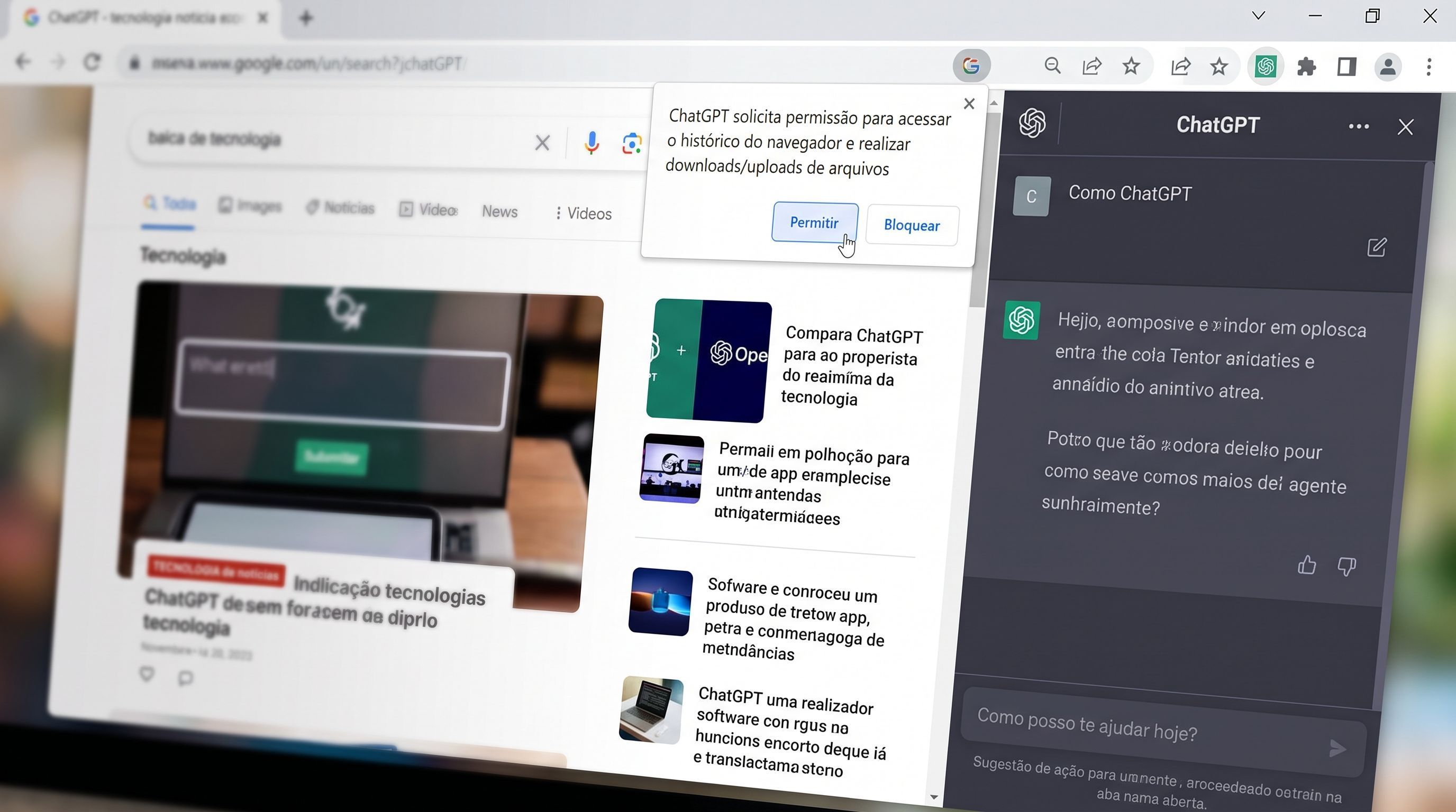 ChatGPT no Chrome ganha atualização e interage com abas abertas