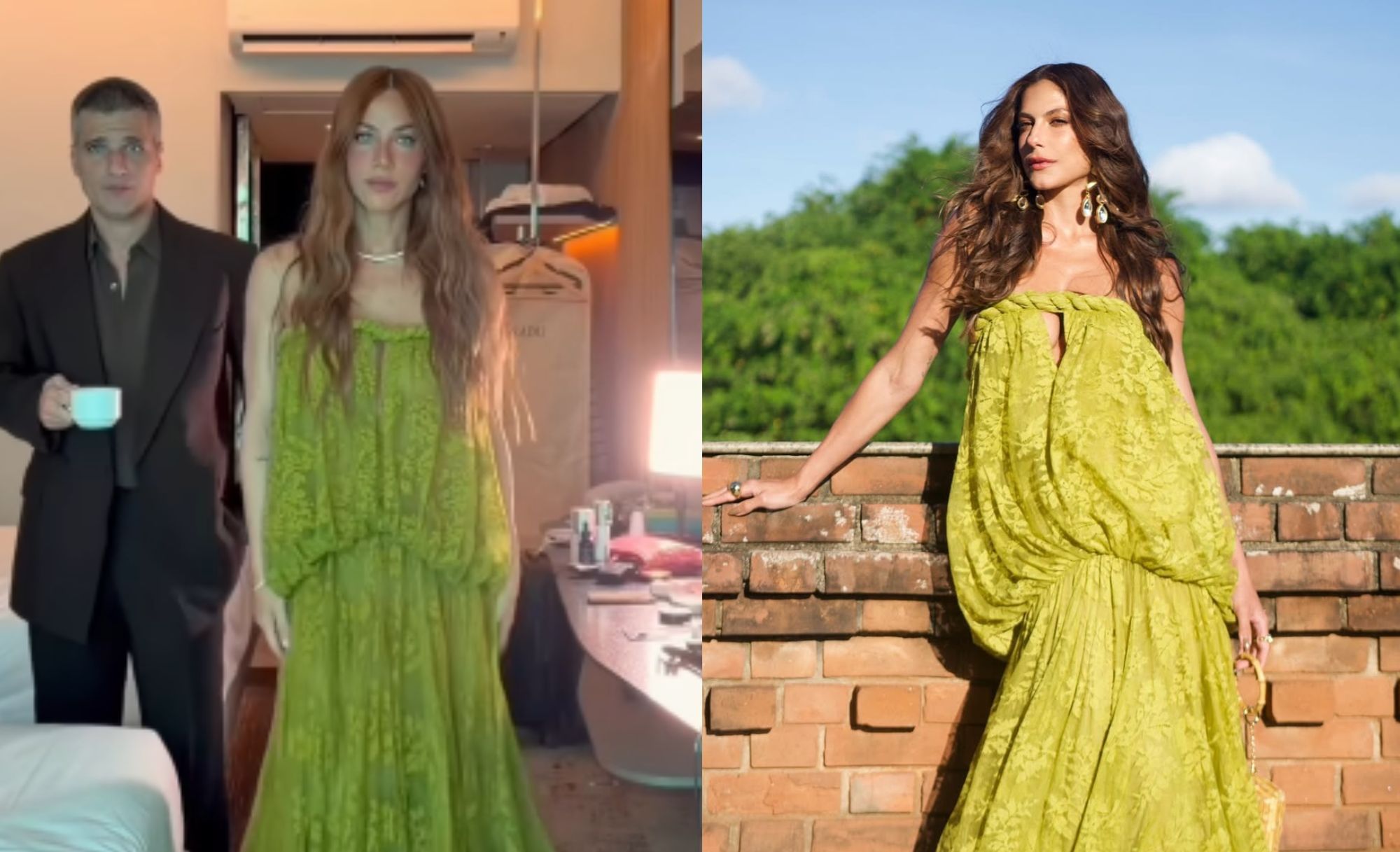 Vestido usado por Mari Gonzalez e Giovanna Ewbank no casamento de Juliette custa fortuna