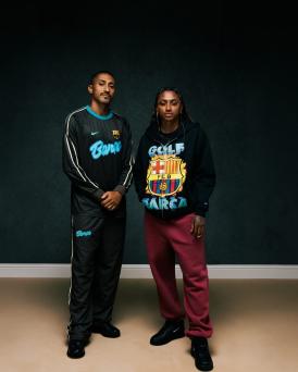 Camisa de manga comprida e jaqueta coleção Barcelona x Golf Wang x Spotify