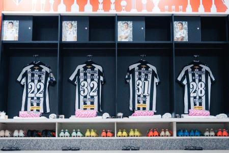 Vestiário do Santos no Morumbis, palco do clássico