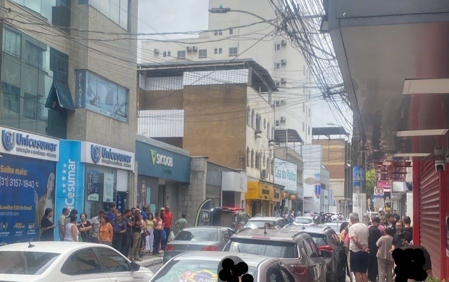 Homem é morto a tiros em estabelecimento comercial no centro de Coronel Fabriciano