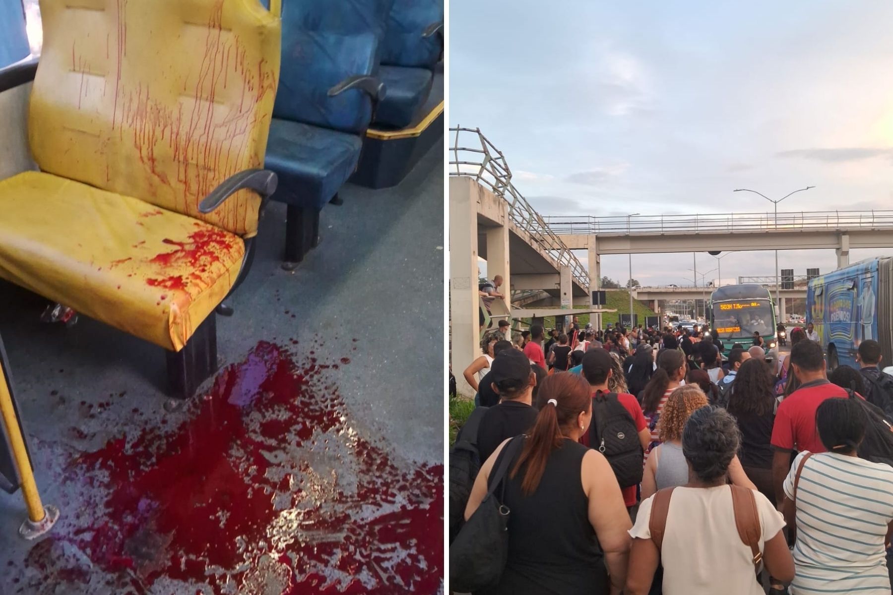 BH: briga em ônibus termina com homem esfaqueado
