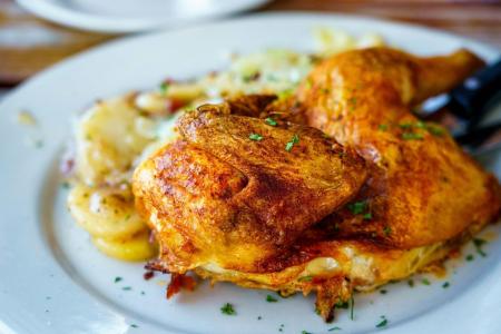Frango com creme de milho