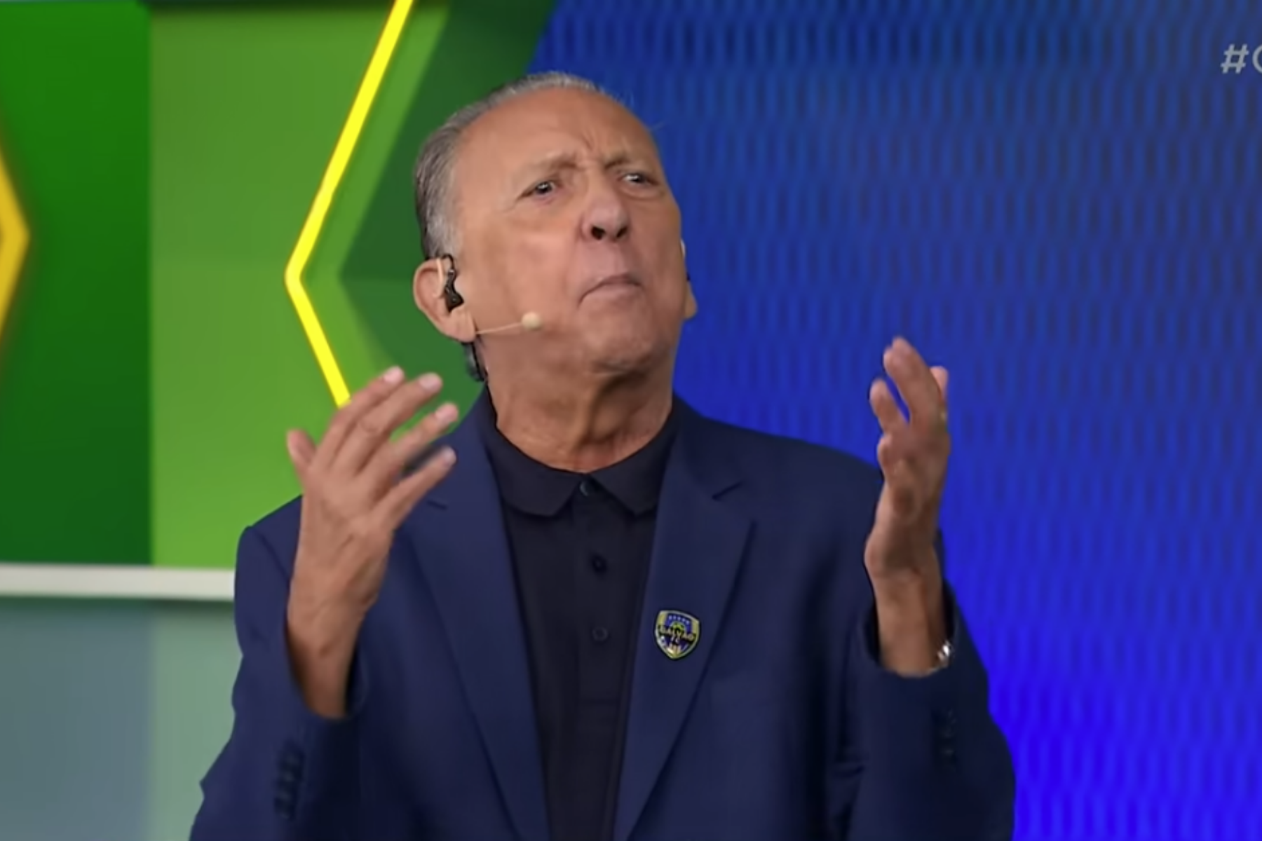 Galvão Bueno reage a empate do Corinthians e cita Seedorf: 'Ao lado do Bando de Loucos'