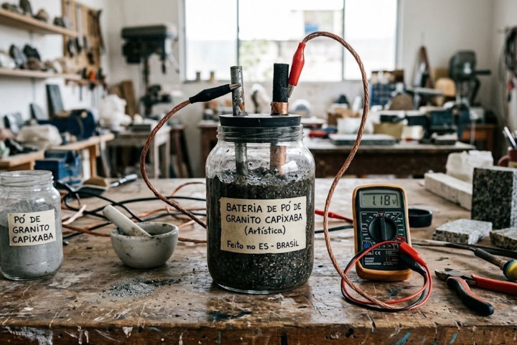 Granito do Espírito Santo vira bateria térmica e gera energia em Gaza