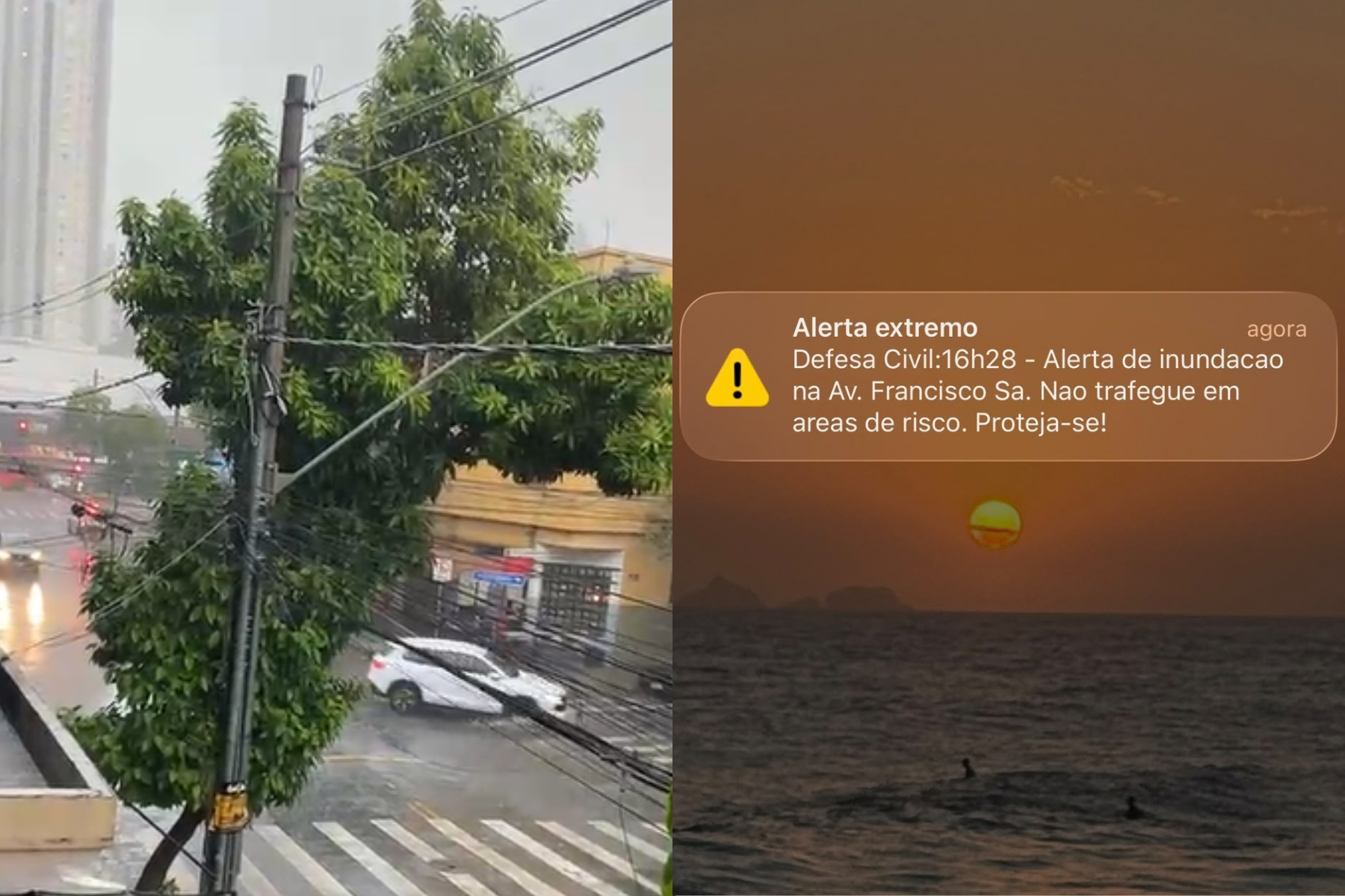 Defesa Civil emite 'alerta extremo' sobre risco de inundação em BH nesta segunda-feira (5)