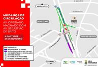 Obras nos viadutos mudam trânsito na Av. Cristiano Machado a partir desta quarta-feira (21) em BH