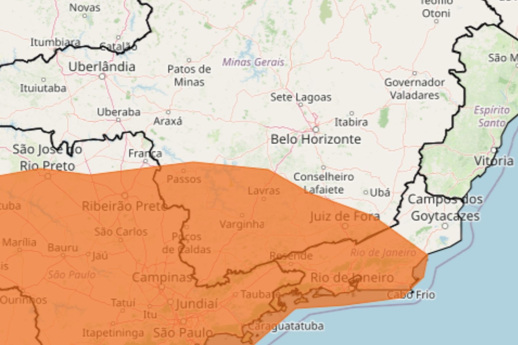 Alerta de tempestade: confira as 223 cidades de MG que podem ser afetadas neste domingo de eleição