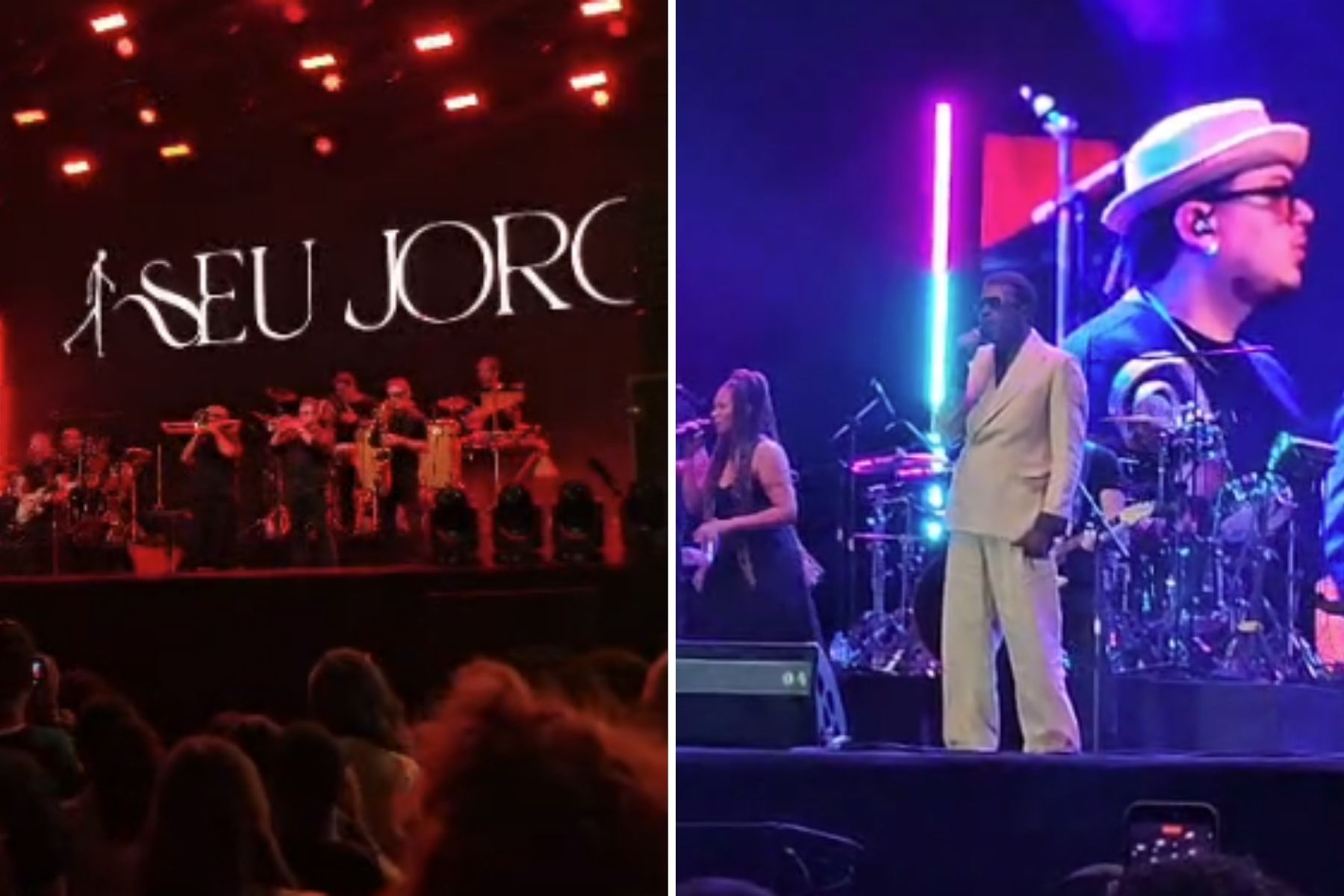Vídeo: Seu Jorge abre show na Praça da Estação em BH com 'Mina do Condomínio'
