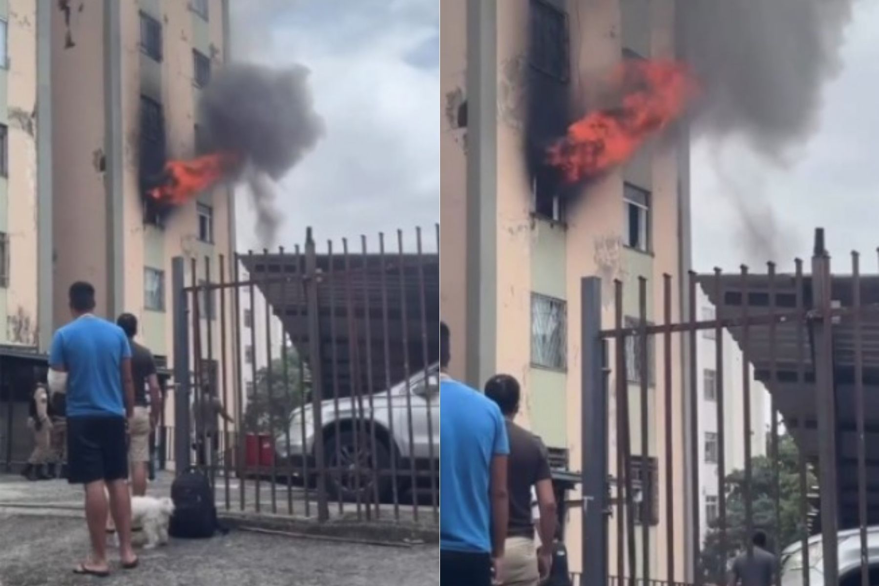 Incêndio atinge apartamento na Região Oeste de BH e mobiliza o Corpo de Bombeiros