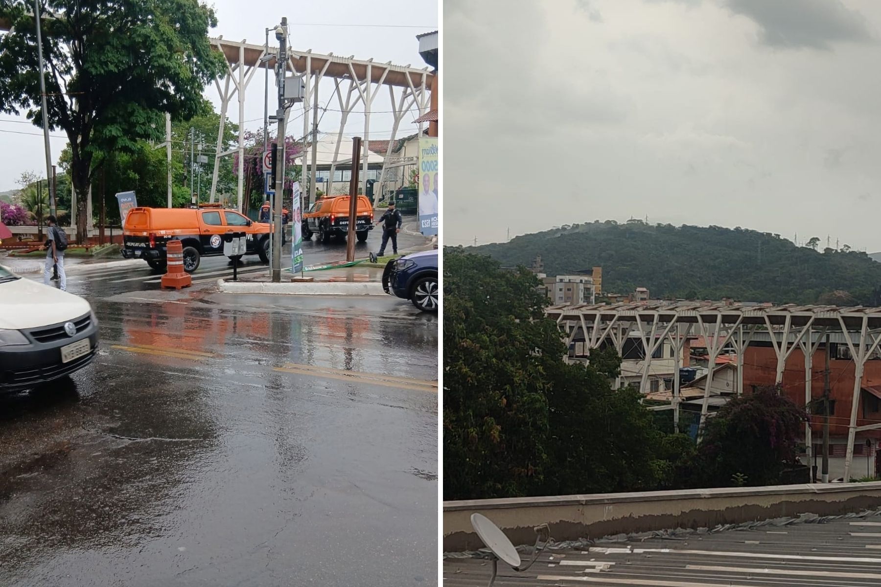 Defesa Civil interdita Bicame, em Nova Lima, após chuvas intensas atingirem a cidade
