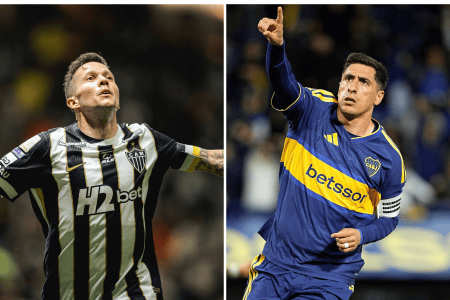 Bernard e Miguel Merentiel vão se enfrentar na final da Copa Sul-Americana entre Atlético e Boca Juniors