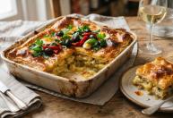 Torta de bacalhau de liquidificador pronta em 35 minutos para almoços especiais