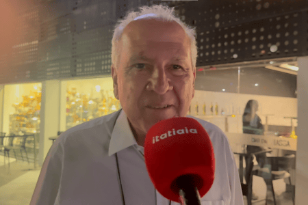 Rubens Menin no Bar da Massa, na sede do Atlético