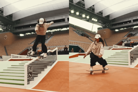 Rayssa Leal na pista de Roland Garros da SLS