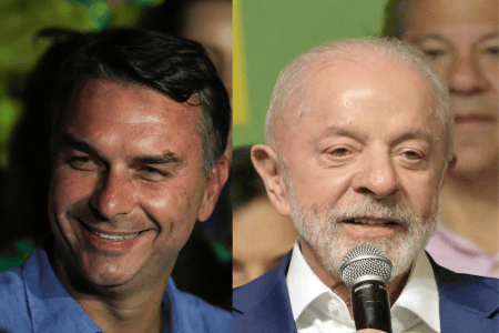 Flávio Bolsonaro e Lula vão disputar o segundo turno •