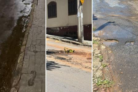 vazamento de água sabará