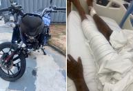 Família de motociclista atingido por PM em BH pede ajuda com custos de moto: 'Muito difícil'