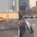 Vídeo: homem foge nu após causar acidente de trânsito na Rússia