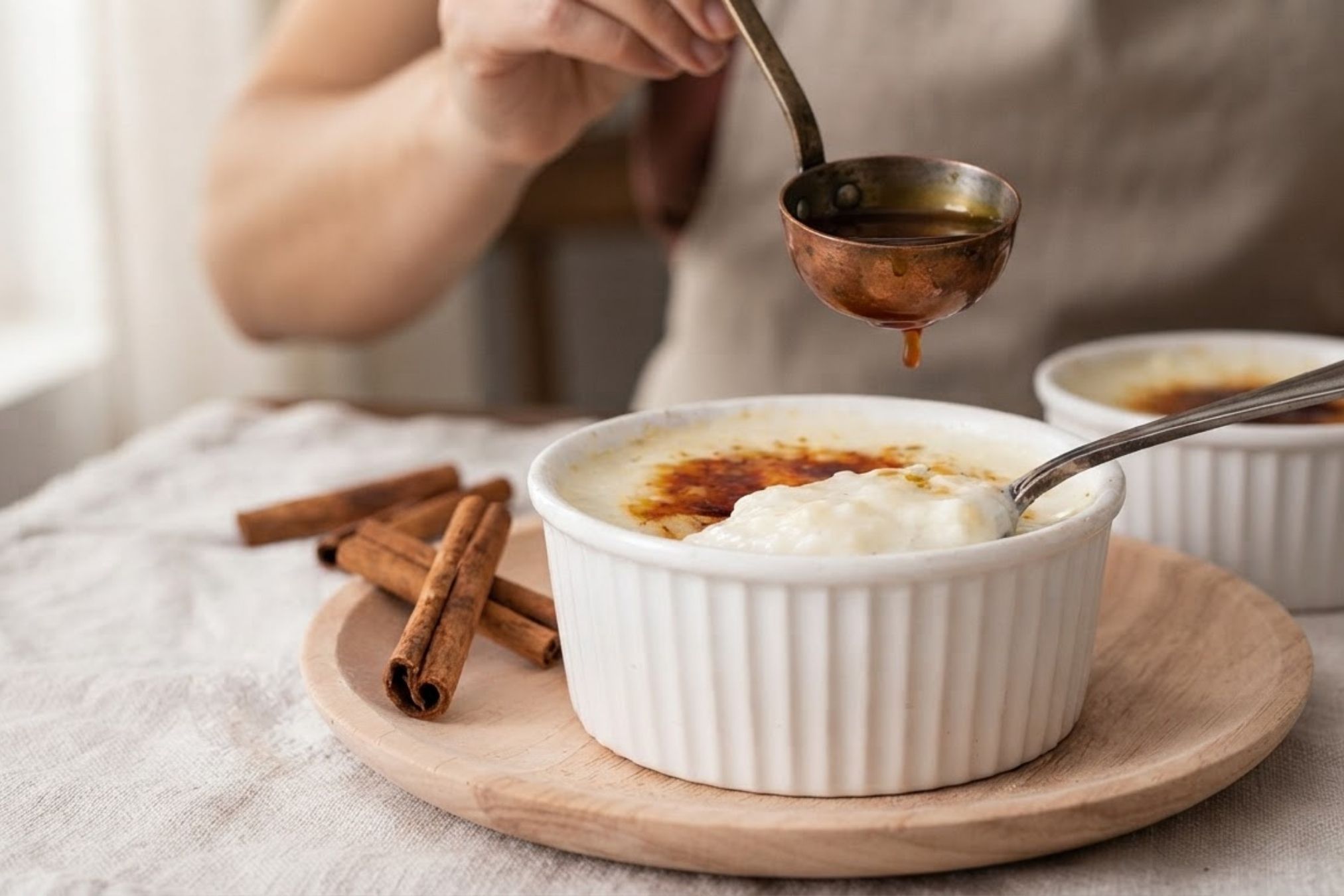 Arroz-doce caseiro fica mais cremoso cozinhando na água primeiro, diz técnica
