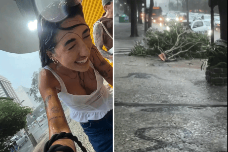Imagem do temporal que atingiu Belo Horizonte