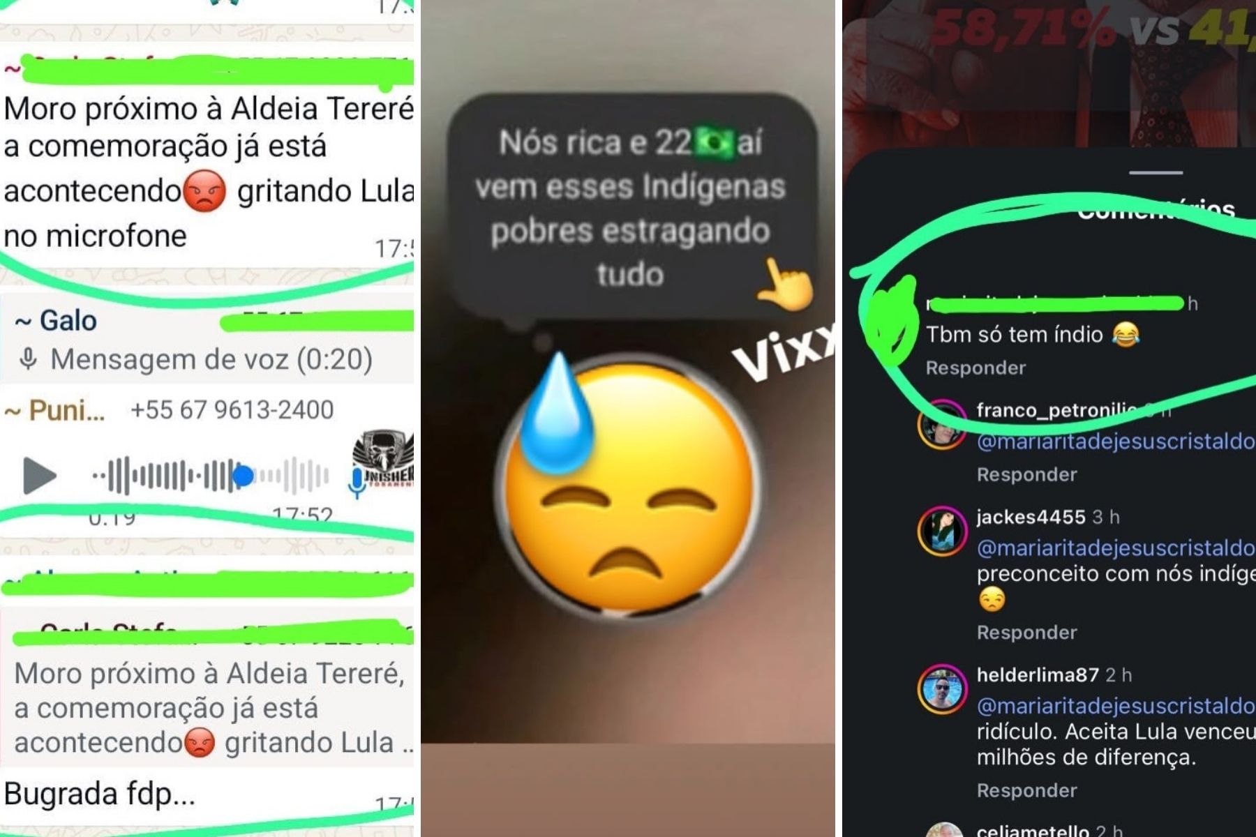 Indígenas denunciam ameaças em aldeias no MS após as eleições: 'Índio é só no mato'