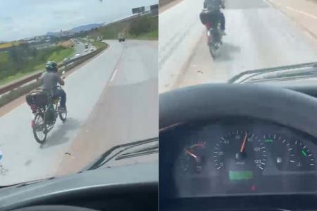 Idoso andando de motobike na Grande BH