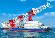 A China enviou um navio especializado a um país sul-americano para construir a ponte mais longa da região