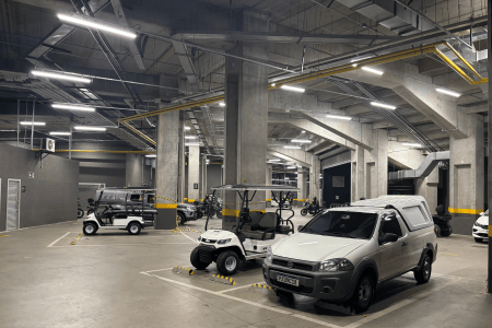Zona interna da Arena MRV onde confusão ocorreu