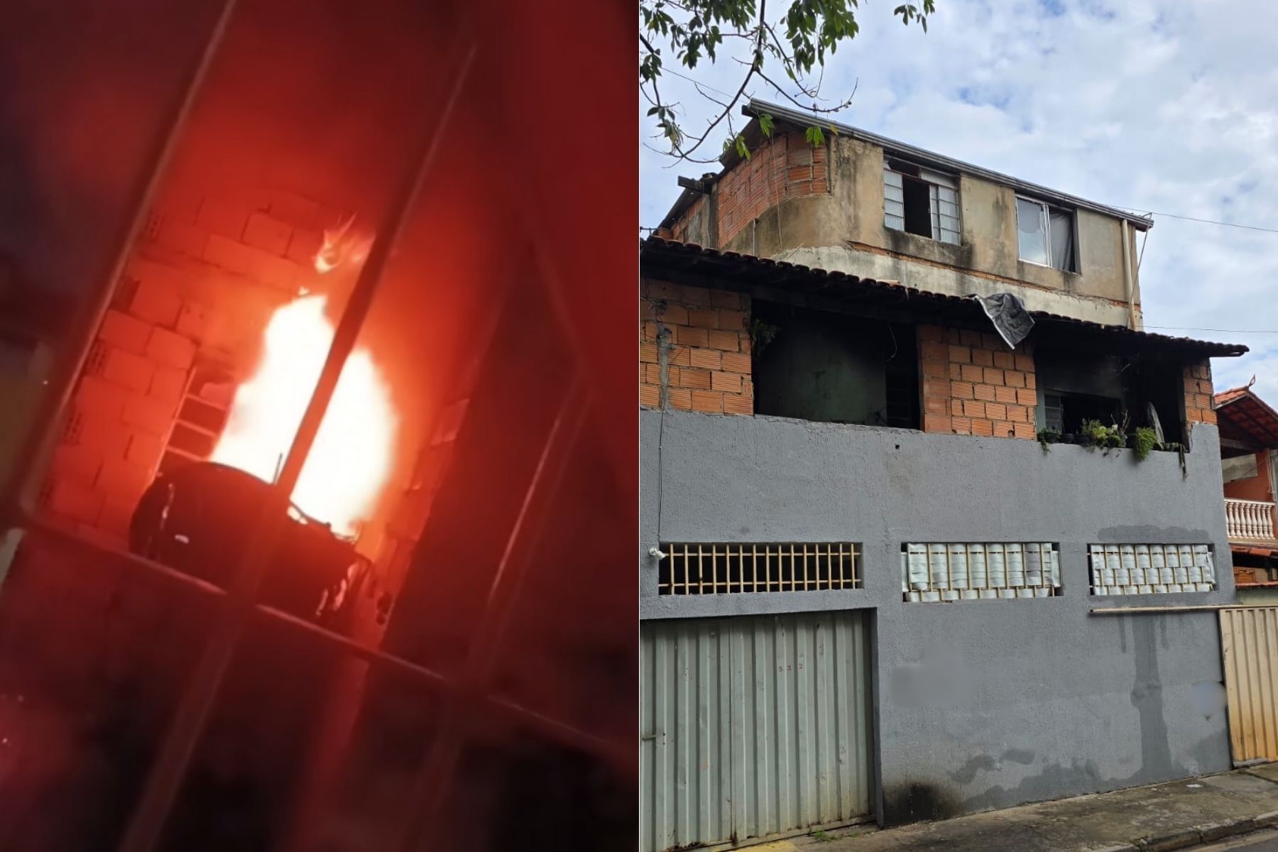 ‘A gente não aguenta mais’, diz vizinha após homem colocar fogo na casa da avó em BH