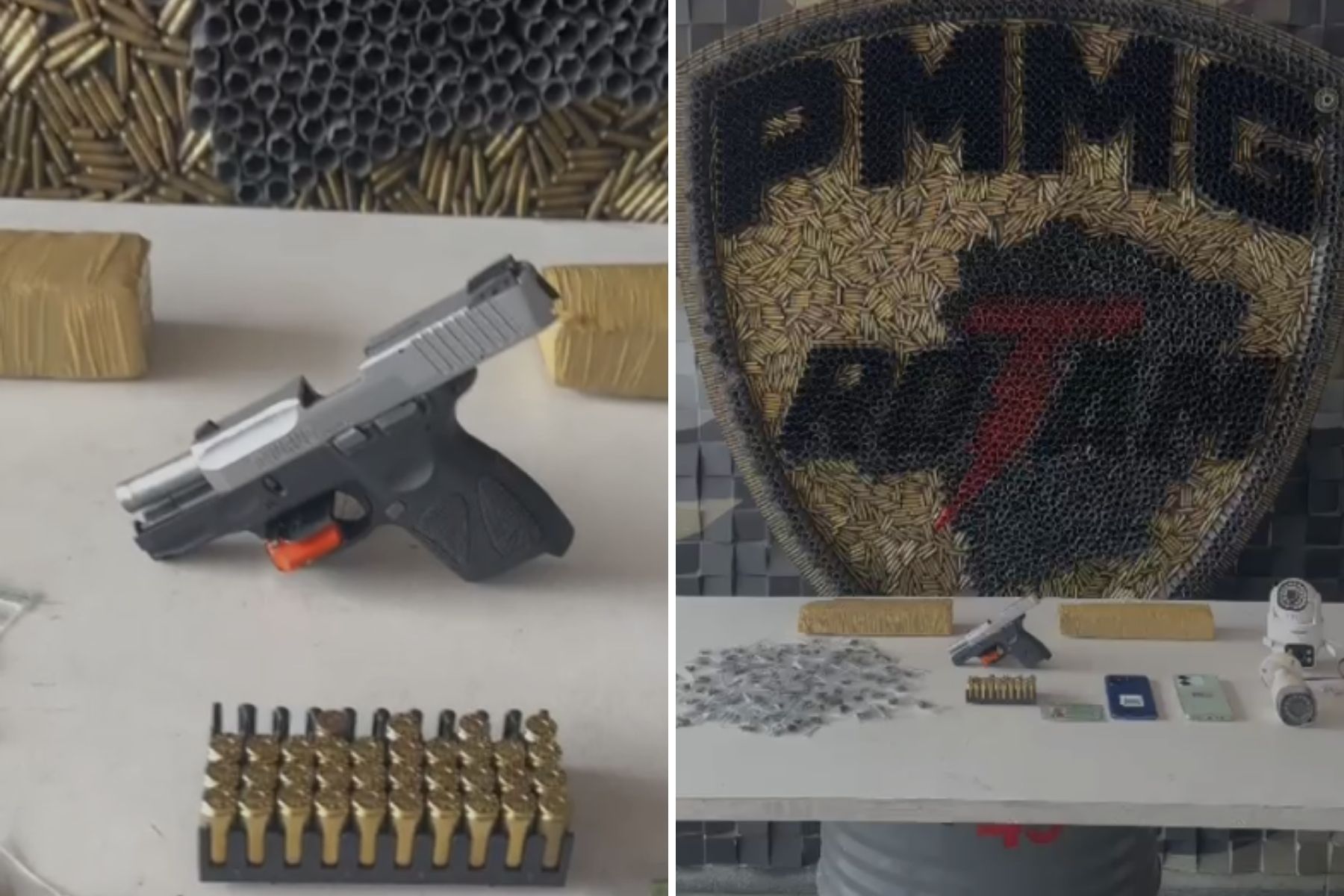 PM prende gerente do tráfico na Grande BH com arma, munições e droga