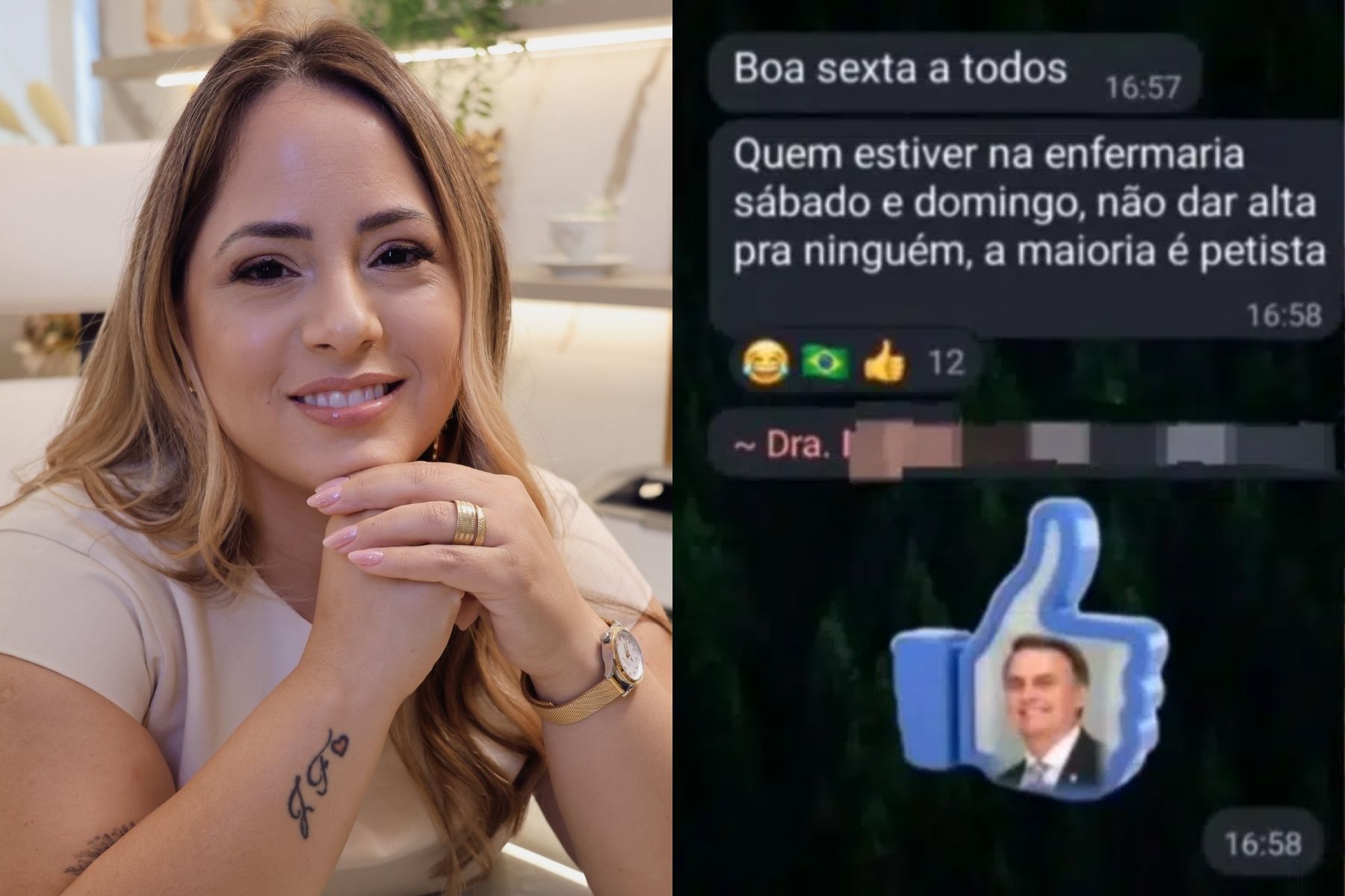 Médica é denunciada por suspeita de atrasar altas para impedir pacientes de votar: ‘Maioria é petista'