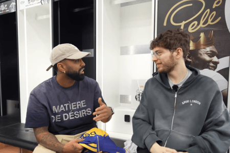 Gabigol, atacante do Santos, em entrevista a Davoo Xeneize Futbol, influenciador torcedor do Boca Juniors