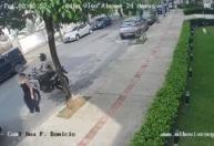 Vídeo: mulher tem iPhone 17 Pro Max furtado por motociclista na Pampulha, em BH